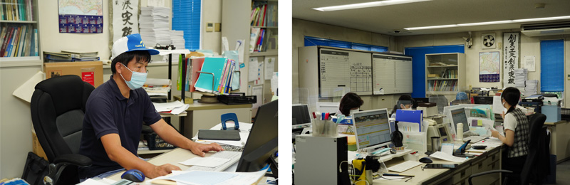 藤田様の作業の様子