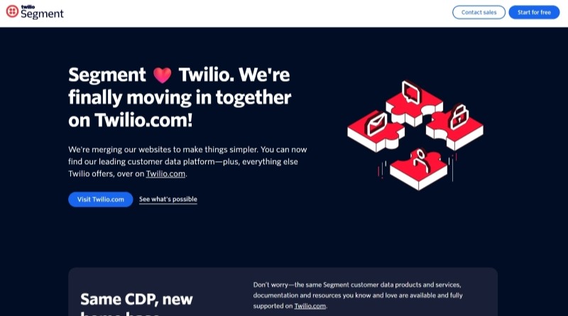 SegmentホームページTOP画面