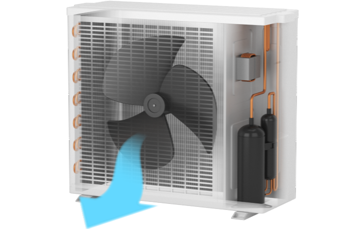 3DCG制作 エアコン内部構造サンプル